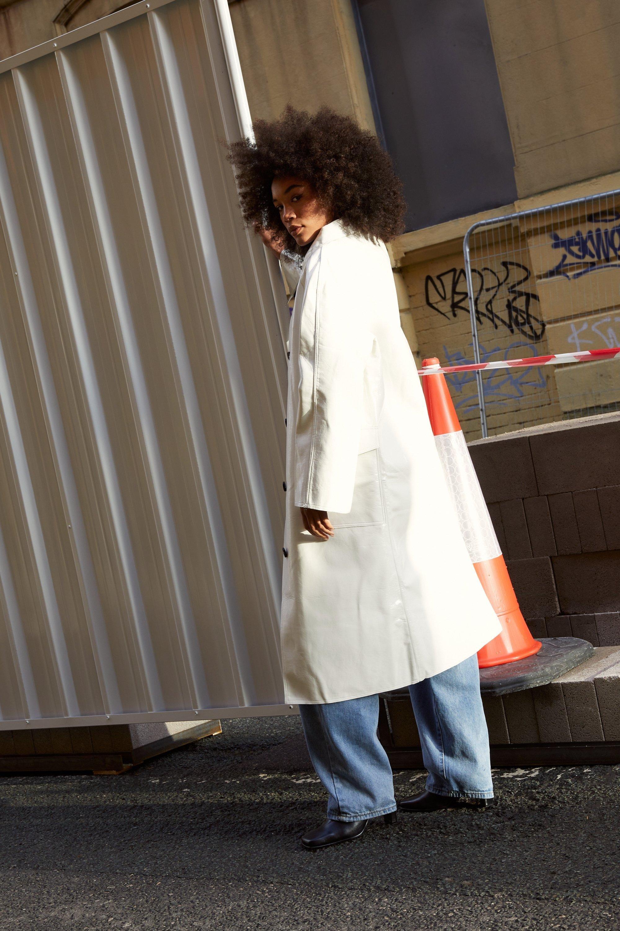 White clearance mac coat